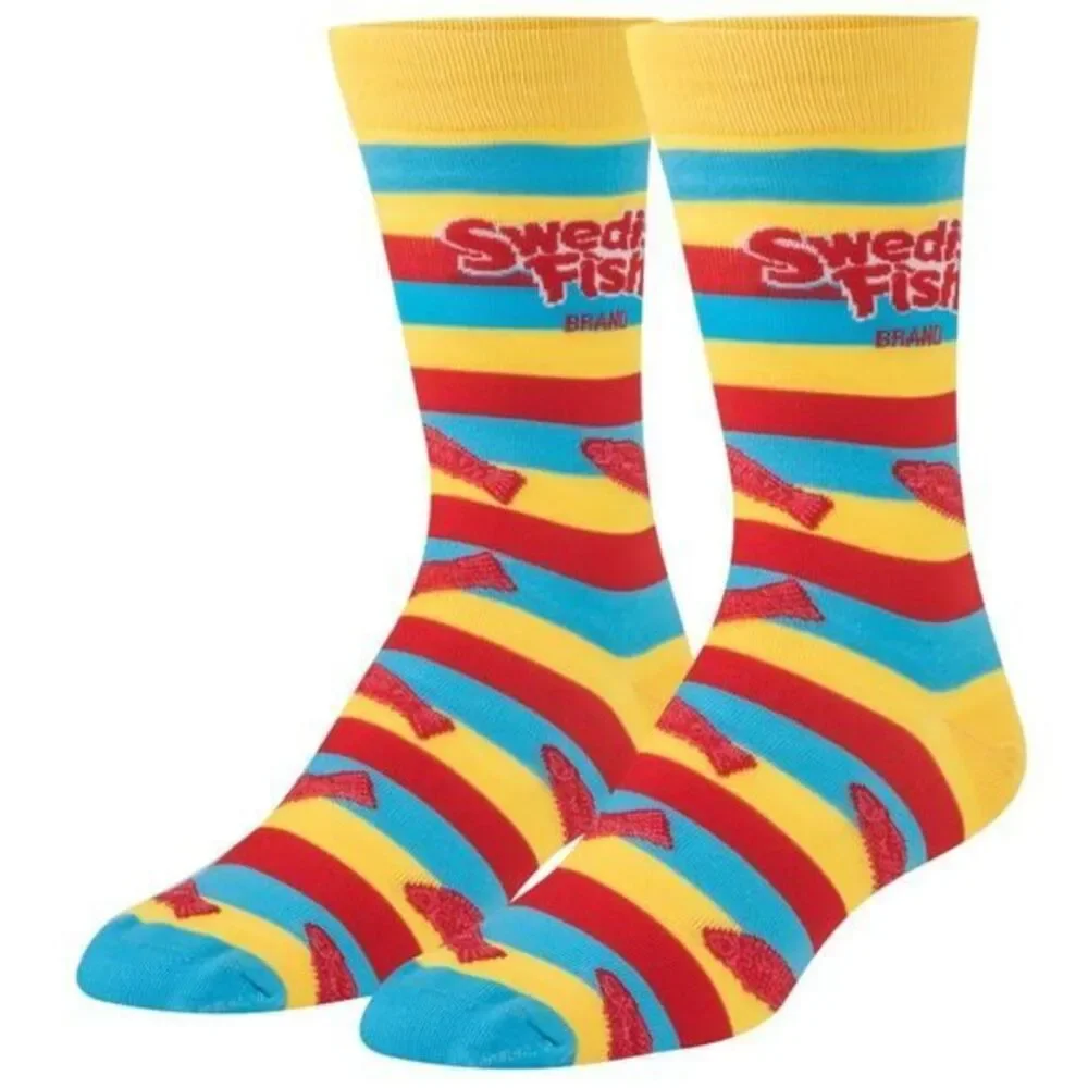 Novelty Colorful Socks Kids Juice and Striped Candy‎ Fish Mens Womens Size  6-12